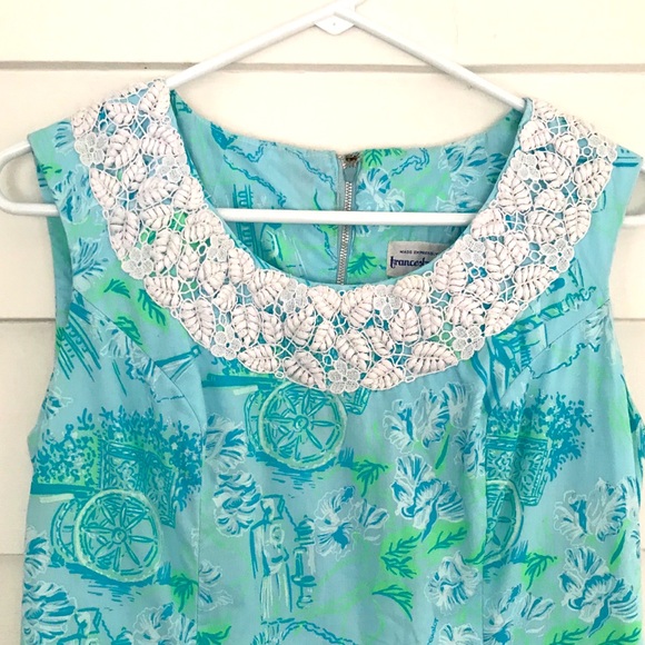 Vintage 1960s Francis Brewster cotton Dress - Picture 2 of 6